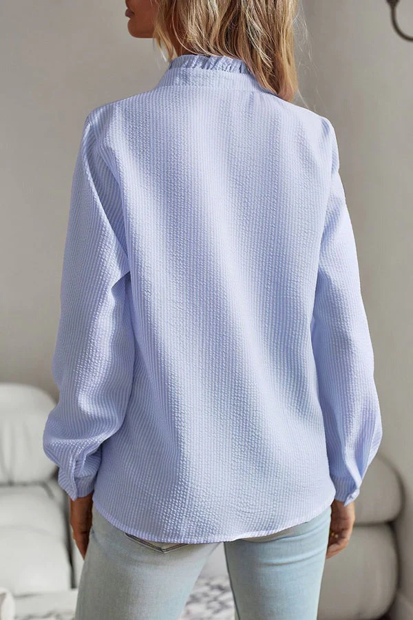 Blauw shirt met Lange Mouwen